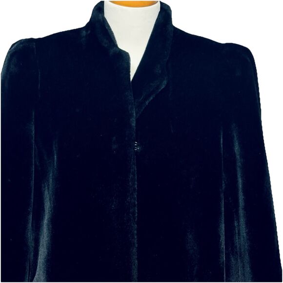 Vintage Sasson Borgazia Plush Faux Fur Lined Coat Size 10 Made in USA ILGWU - Picture 2 of 10